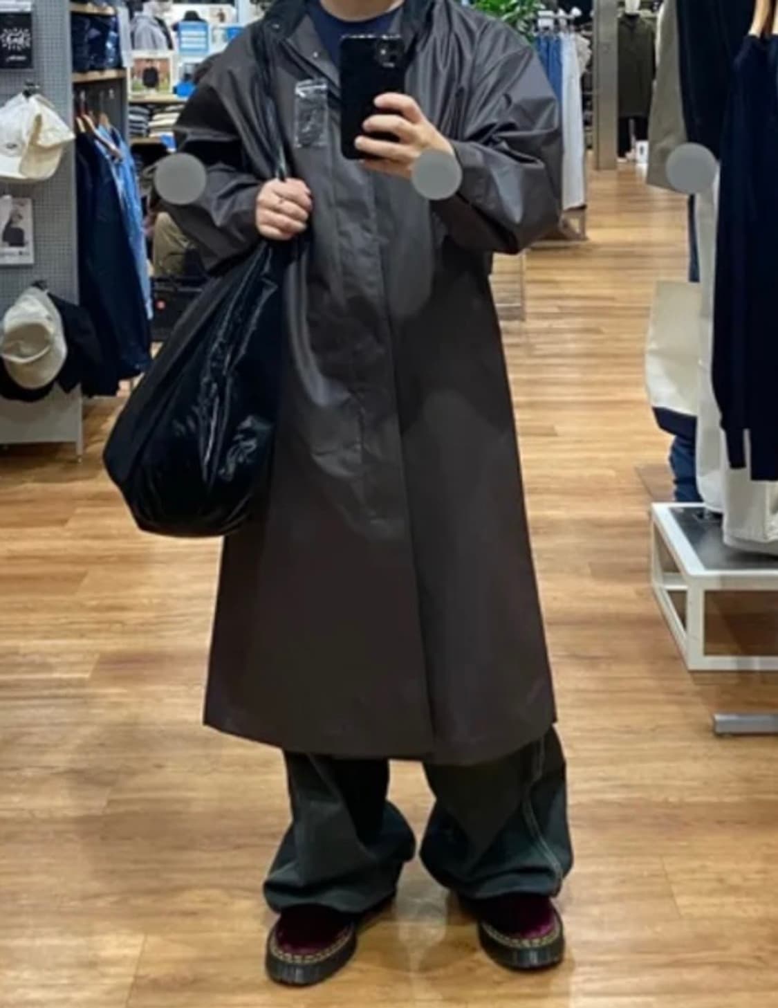 (How about ootd) 하 아카이브 커버 숄더백 블랙 상품이미지3