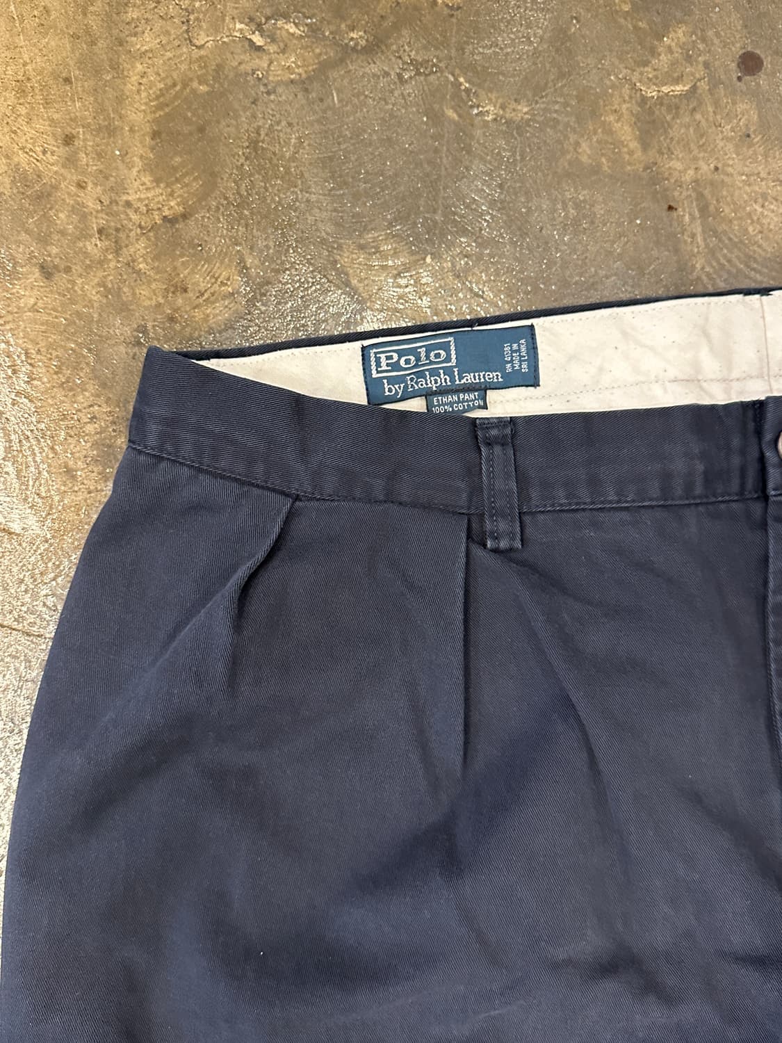 90s 폴로 랄프로렌 투턱 네이비 치노팬츠 38x34 상품이미지3
