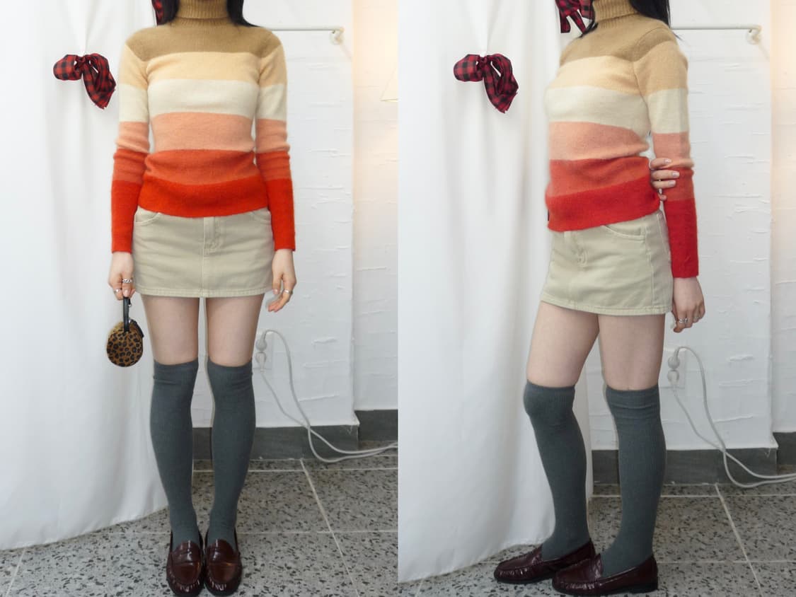 Warm stripe knit 상품이미지1
