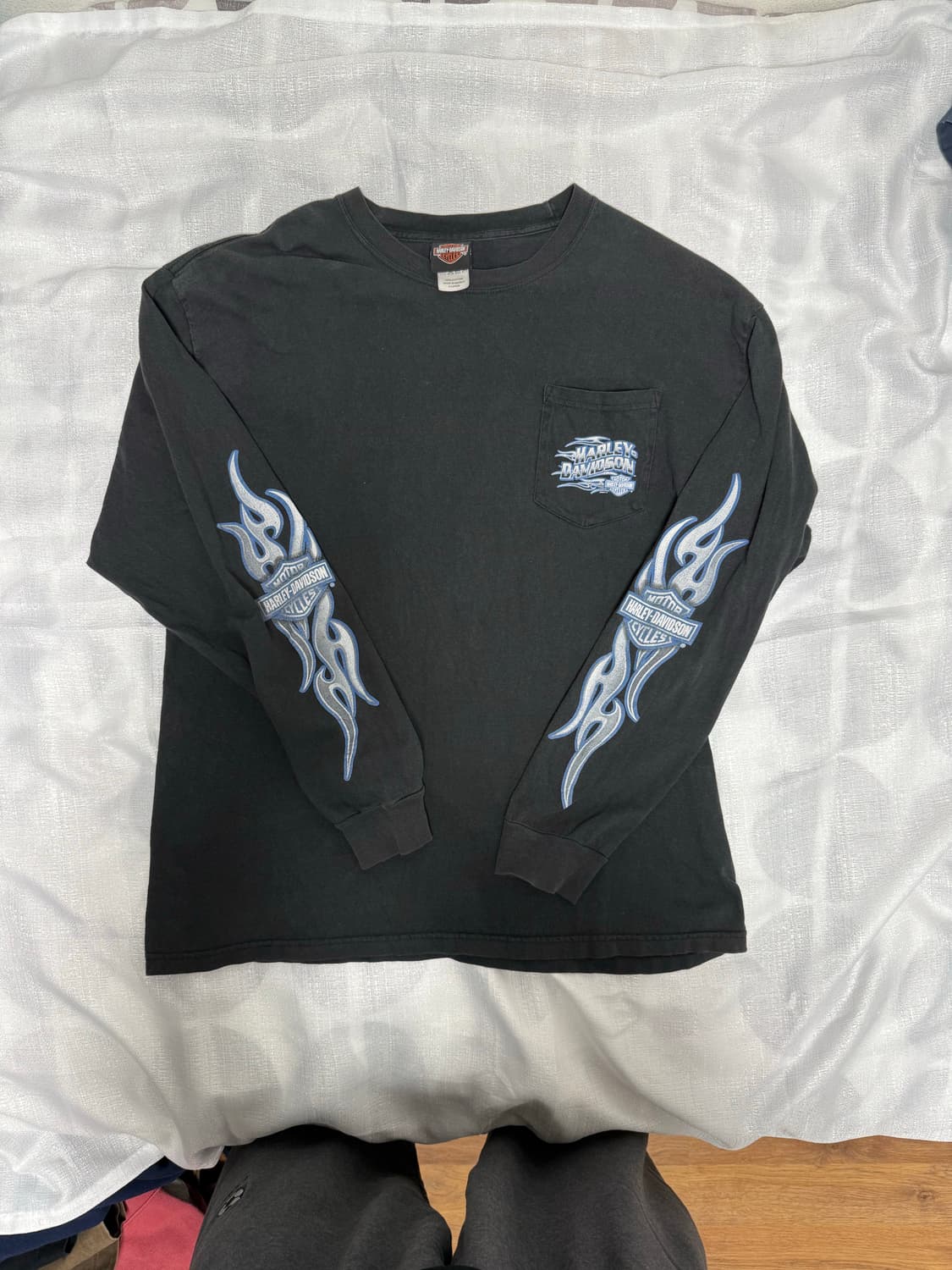 00s 할리 롱슬리브 블루 플레임 상품이미지1