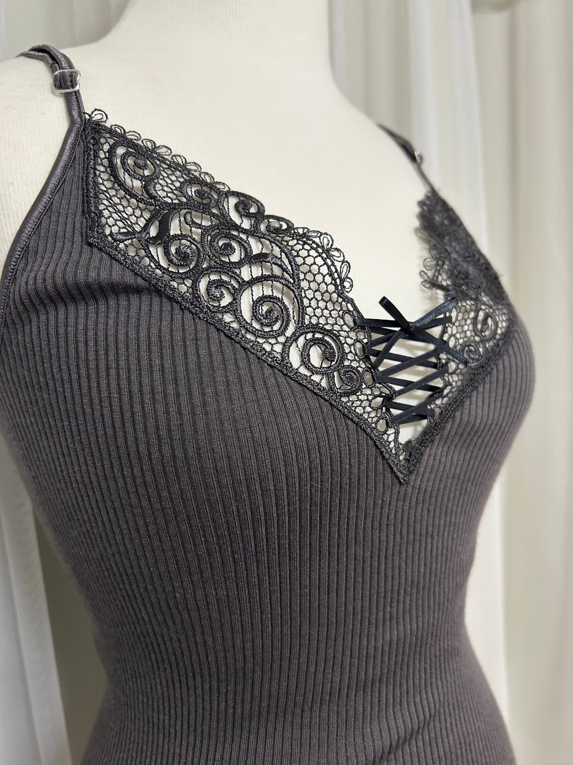 Sov. 오리엔탈 페어리 아일렛 리본 레이스 나시탑 상품이미지1