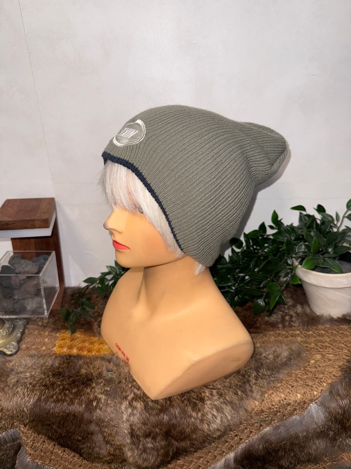 NIKE gray navy reversible beanie  상품이미지2