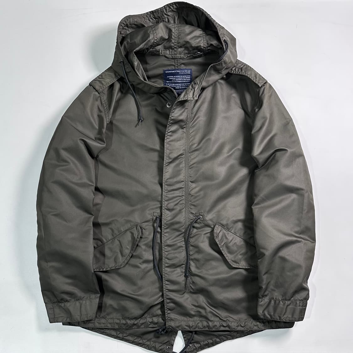알파인더스트리 카키 후드 나일론 자켓 상품이미지1