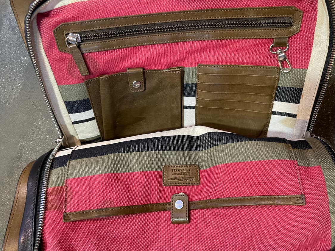 페라가모 블랙 가죽 브리프케이스 서류가방 토트백 상품이미지4