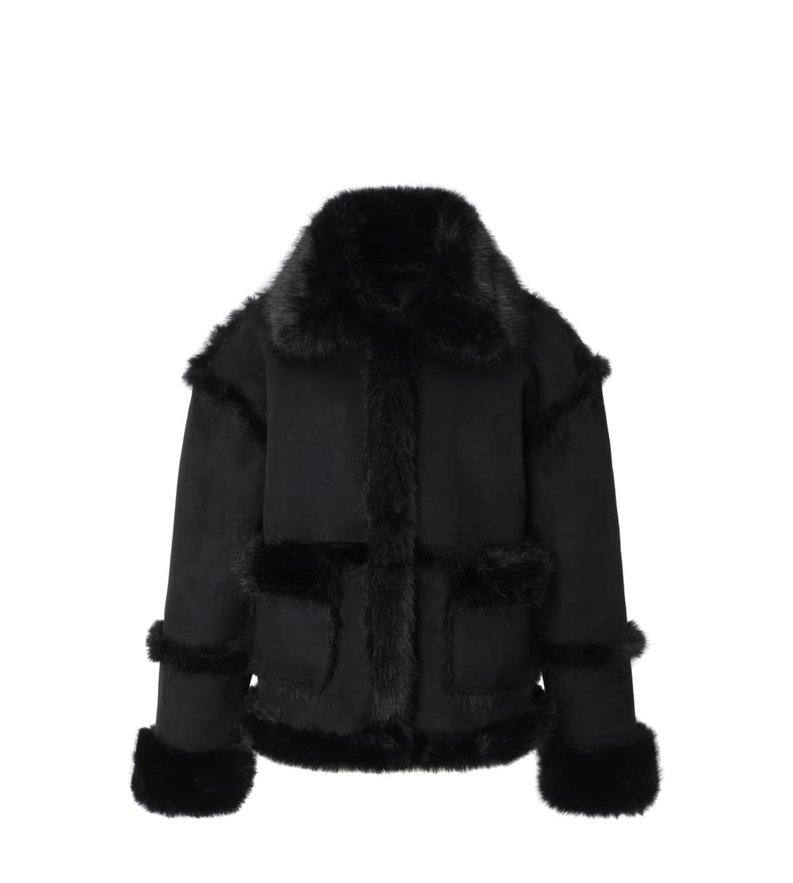 카키포인트 무스탕 블랙 새상품 상품이미지2