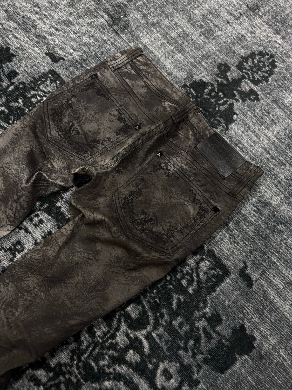 Xfrm 00s dust grey paisley vkei slim pan 상품이미지8