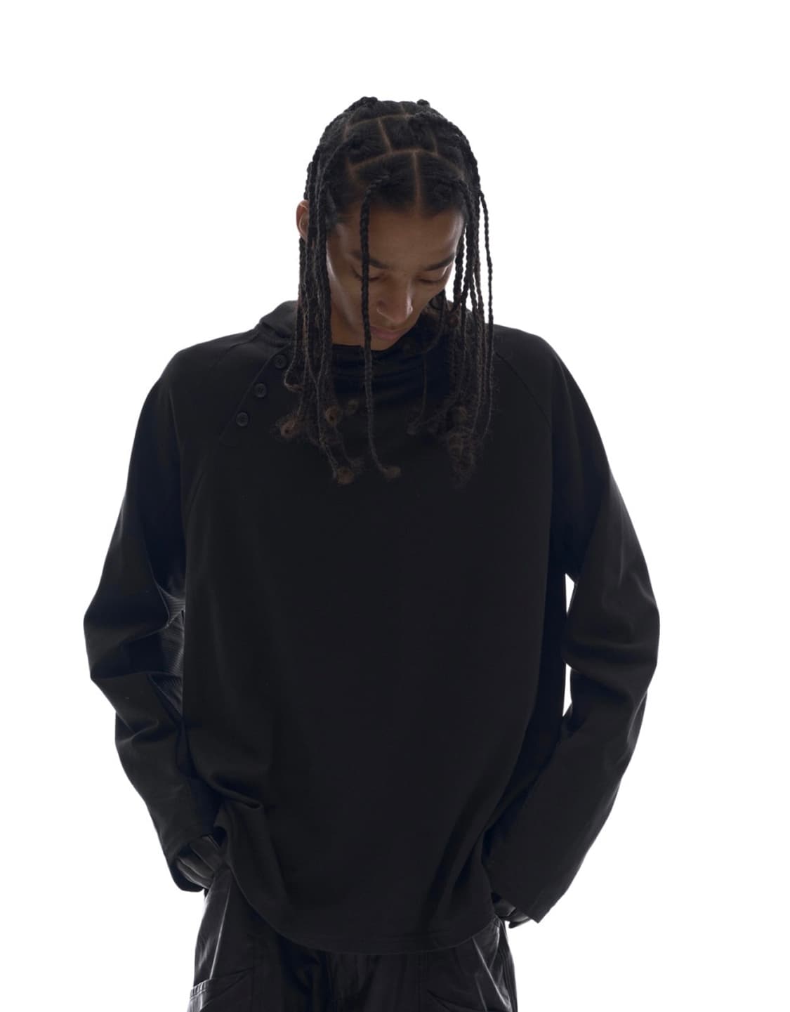 이그노타 CORE:10 BUTTON HOODIE (BLACK) L 상품이미지1