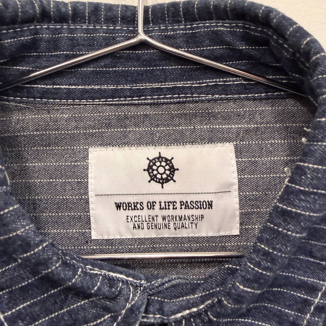 울프엔더 데님 스트라이프 워크자켓 상품이미지2