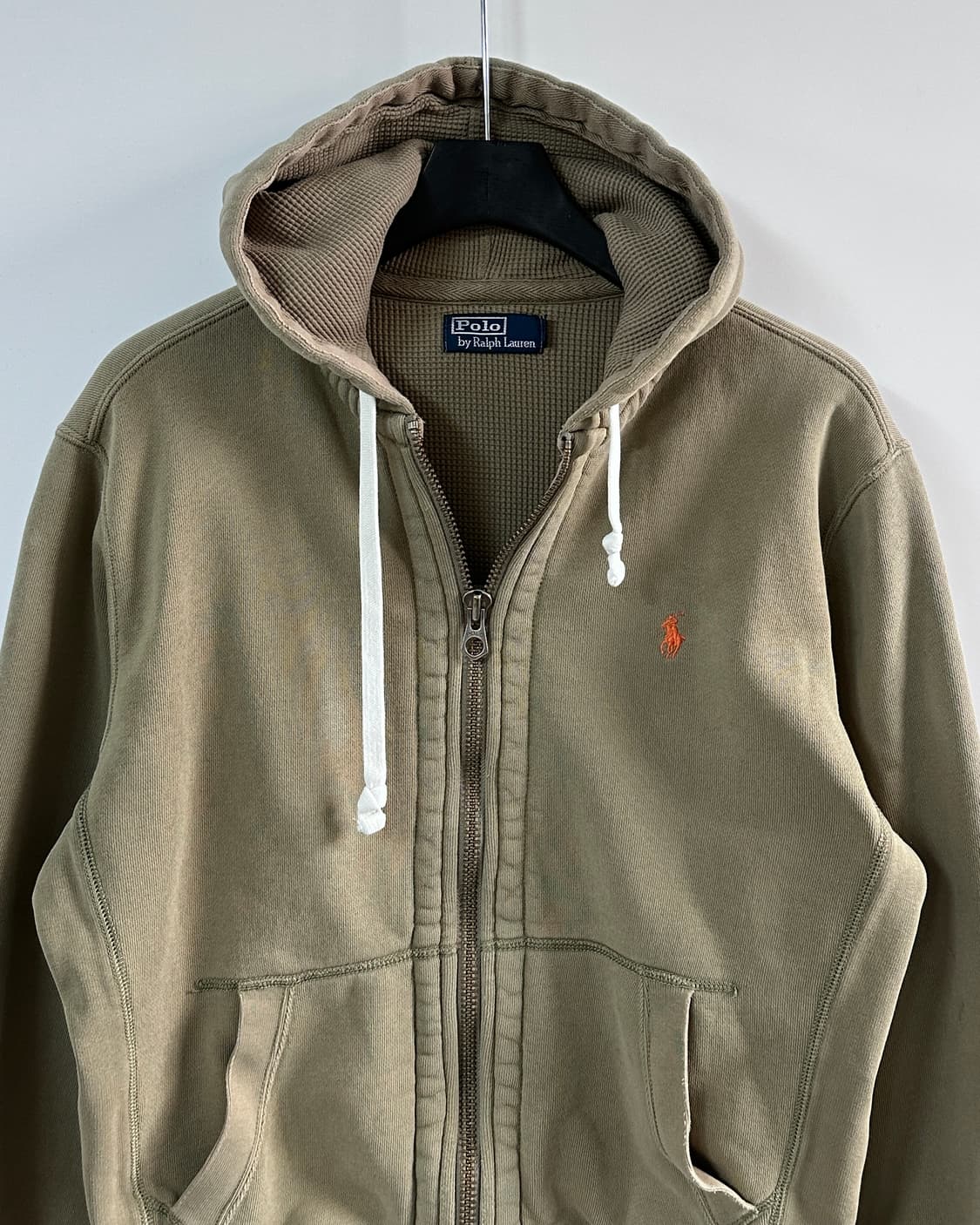 폴로 카키 써멀 후드 집업 (va.120) 상품이미지2