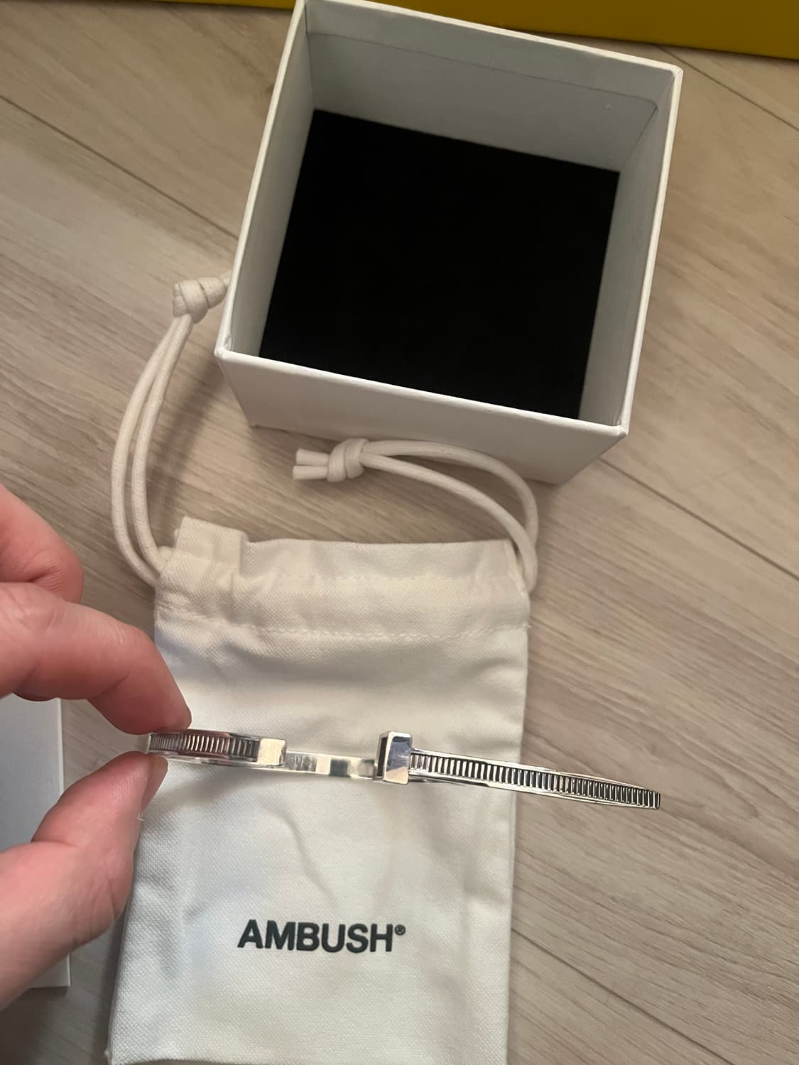 케이블 타이 실버 팔찌  상품이미지5