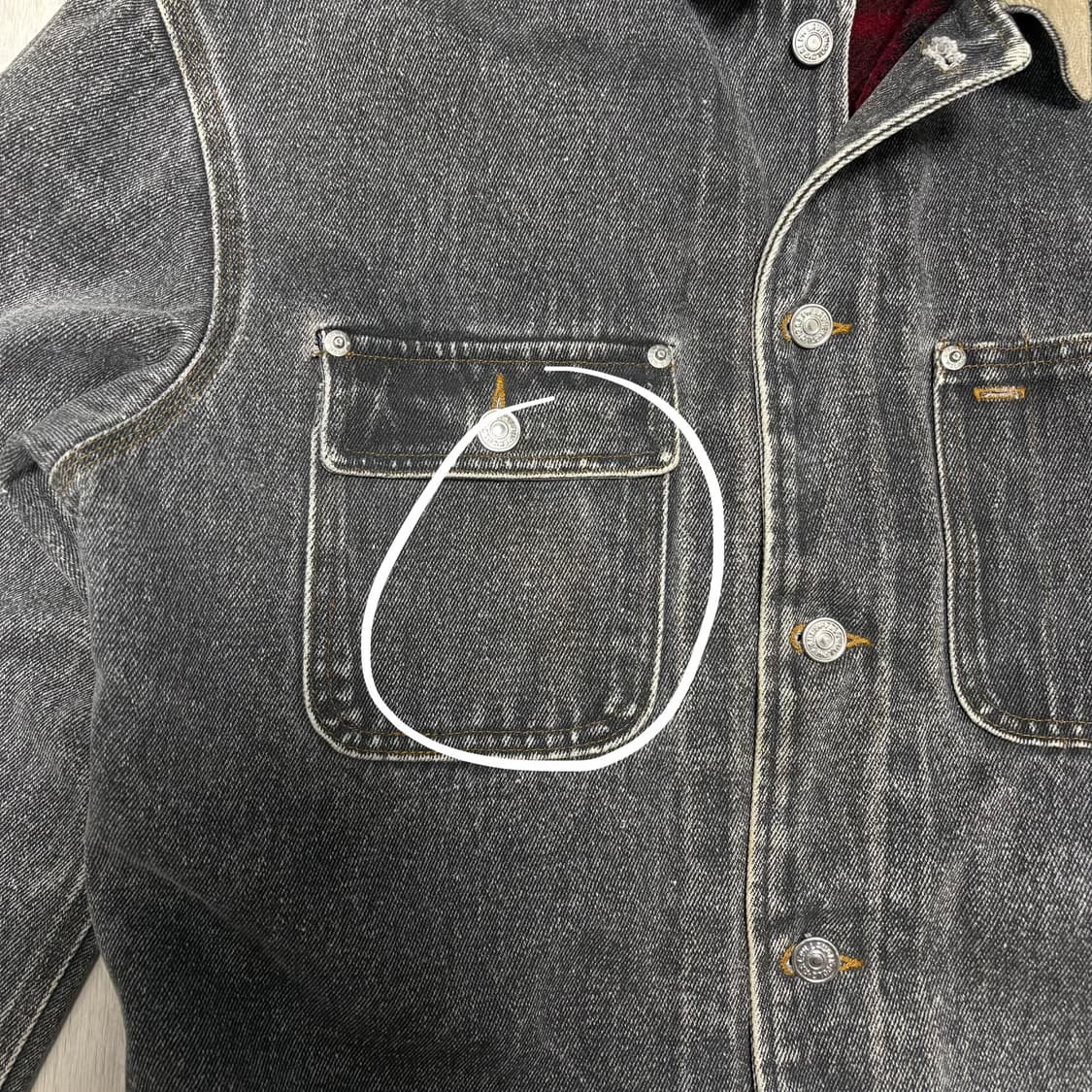 🇺🇸 90s 폴로 덩가리 데님 자켓 블랙 상품이미지8