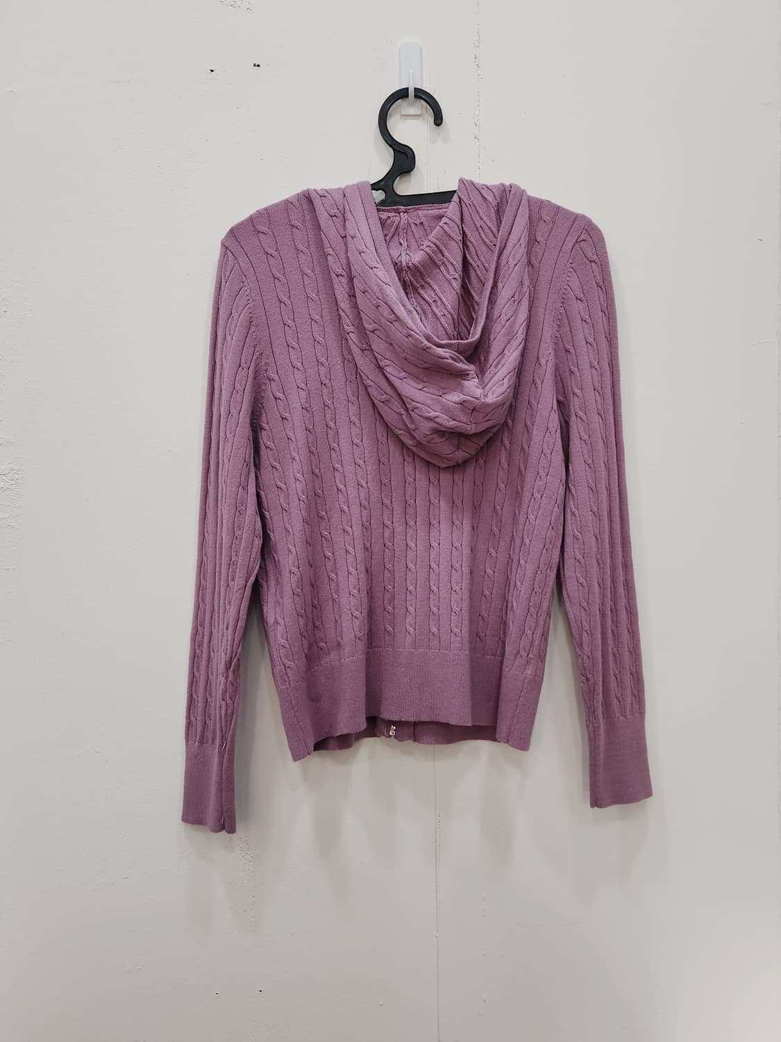 [55] 까사렐 케이블 니트 후드집업 여성 55사이즈 상품이미지2