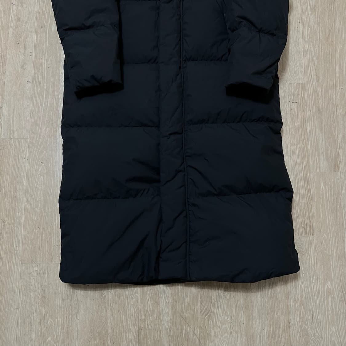 휠라 빅로고 구스다운 후드 롱패딩 S/90  상품이미지4