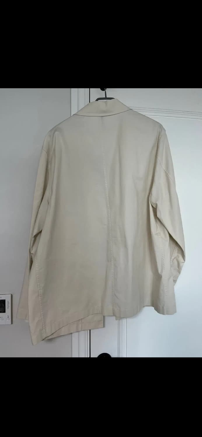 (XXL,2XL) 유니클로 JW앤더슨 코튼 테일러 자켓 흰색 상품이미지2