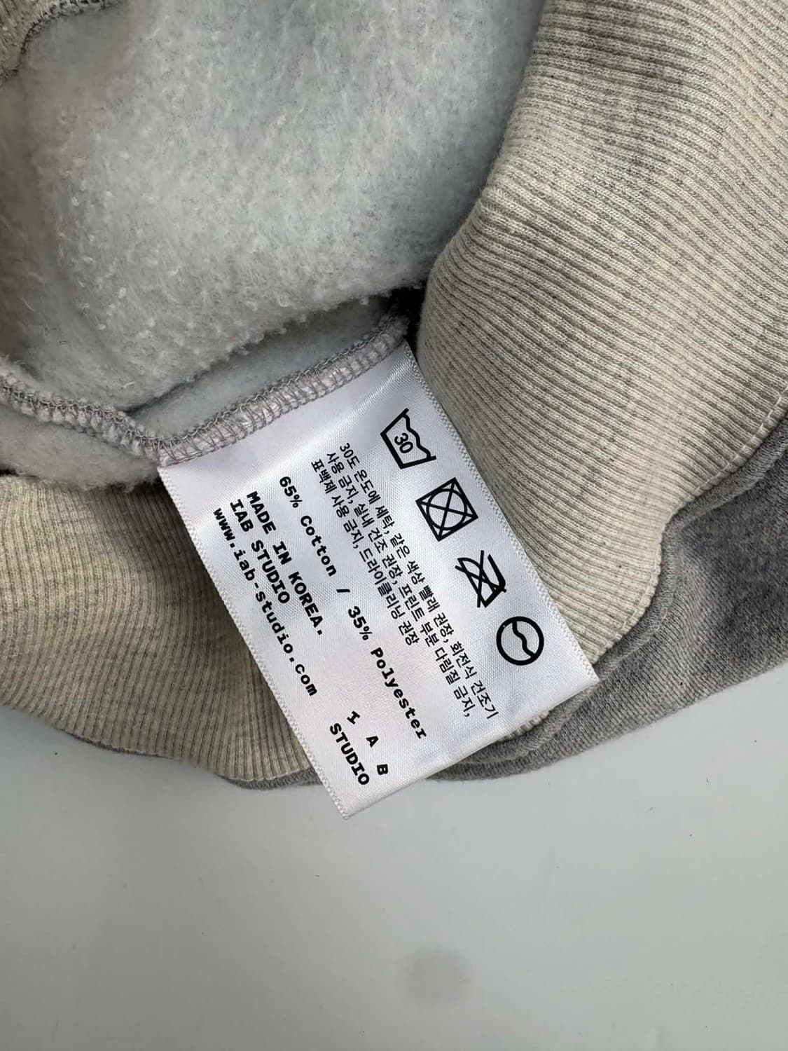 [M] 아이앱 스튜디오 듀얼 그레이 후드티 스웻셔츠 상품이미지4