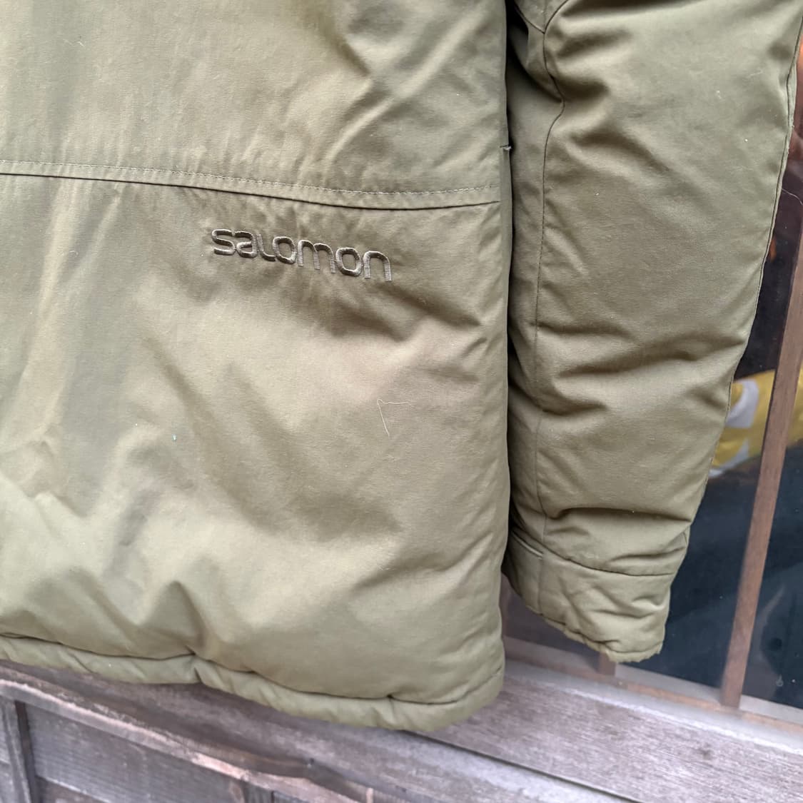 살로몬 라쿤퍼(탈부착) 후드 올리브 푸퍼 자켓 상품이미지7