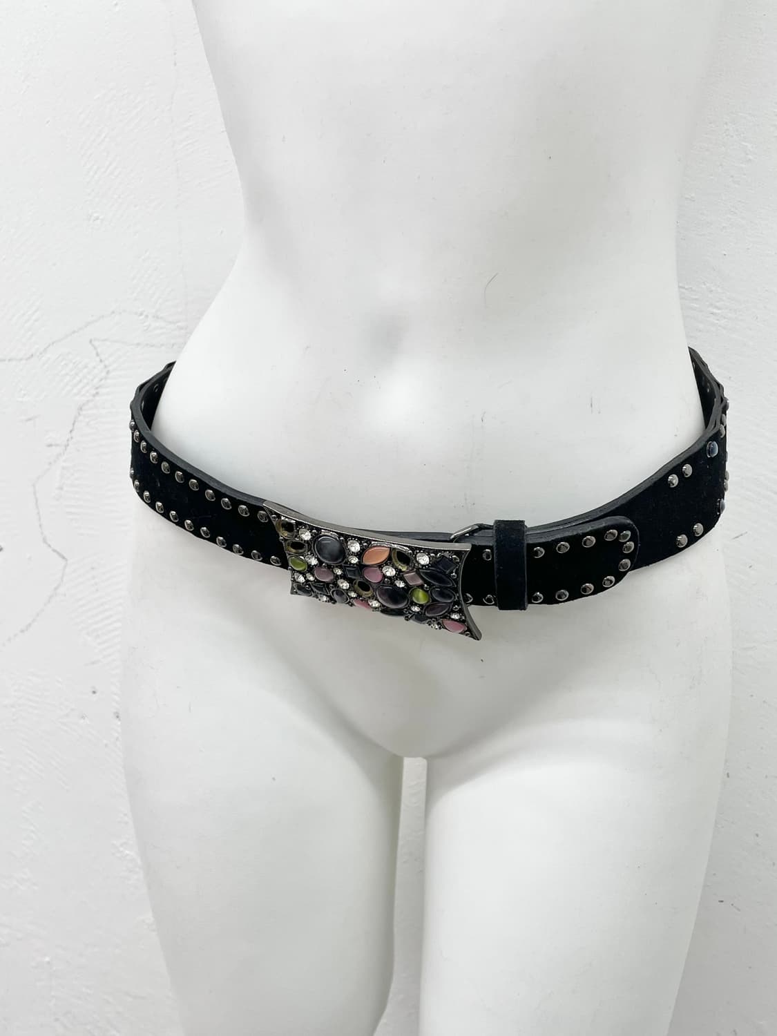 오리엔탈 스터드 큐빅 버클 벨트 상품이미지2