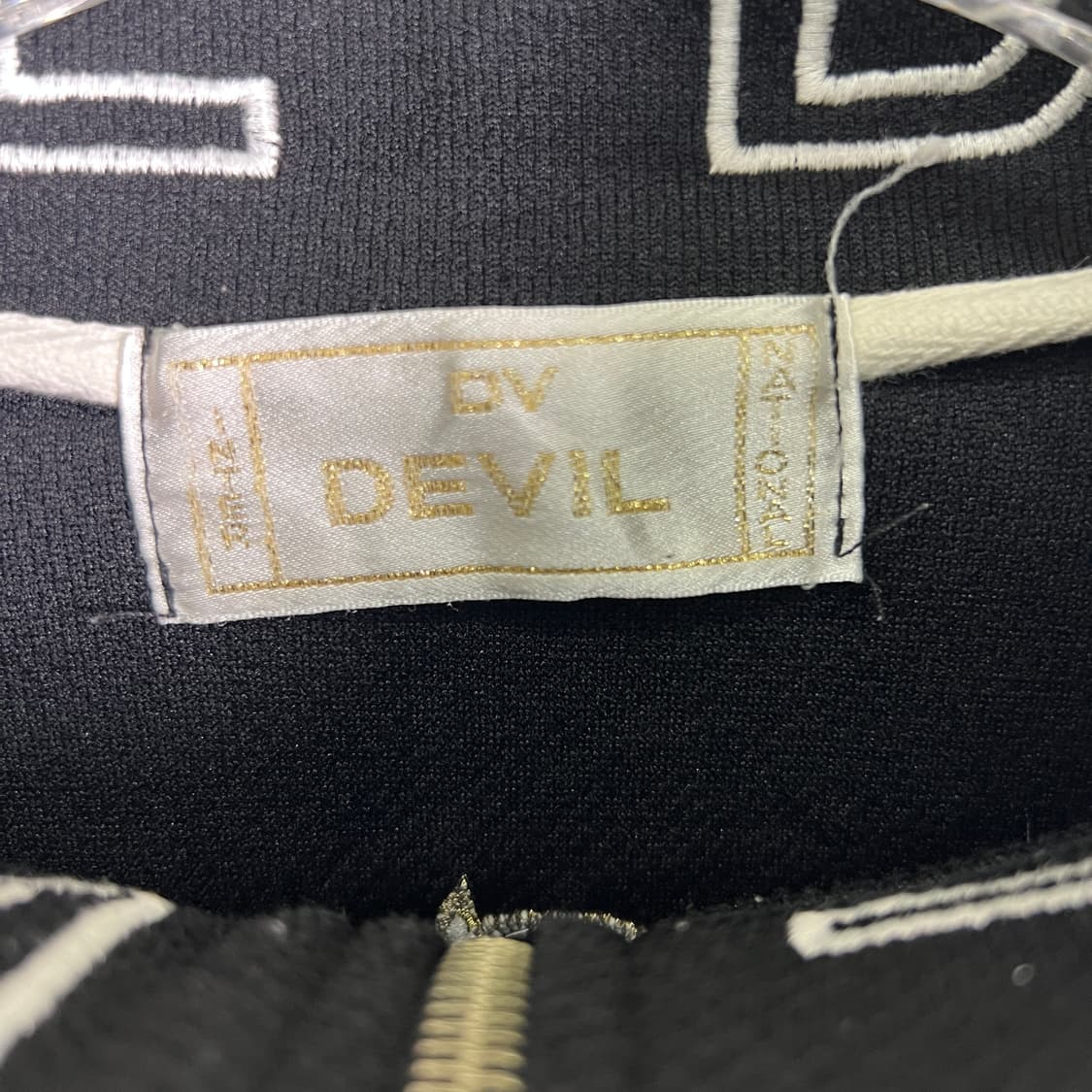 90's JPN VTG 빈티지 펑크 데빌 하프 집업 풀오버 상품이미지3