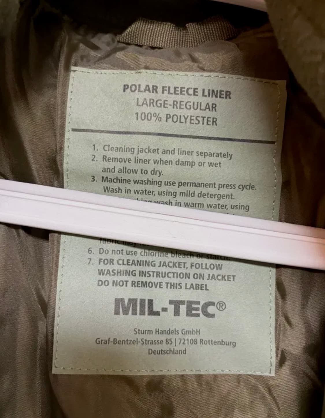 밀텍 ECWCS Gen1 밀리터리 3in1 윈터자켓(L, 새상품) 상품이미지4