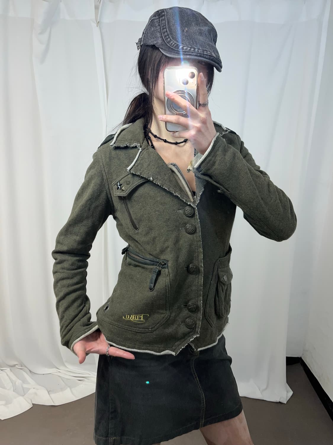 Fubu 카키 그런지 자켓 상품이미지2