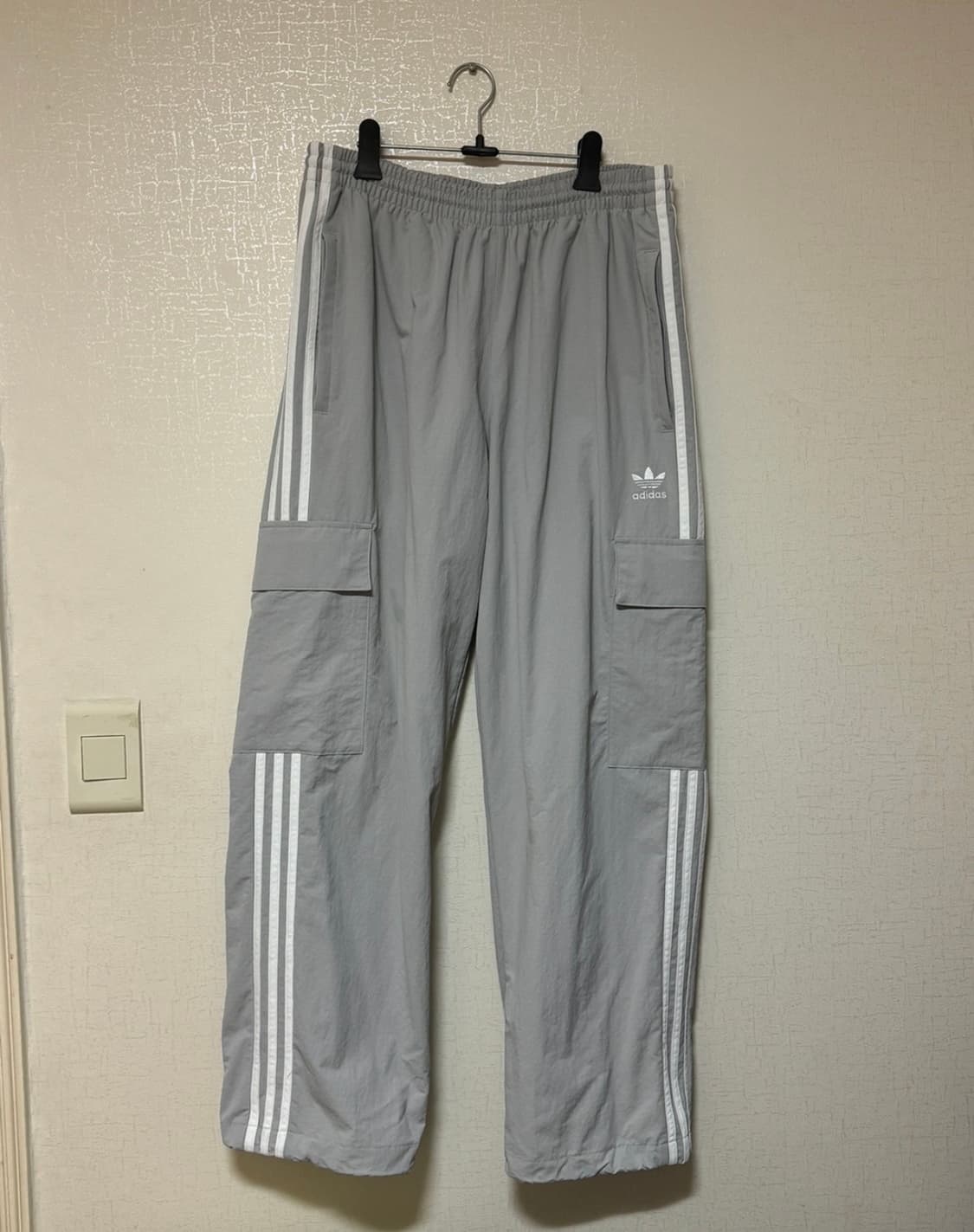 아디다스 카고 와이드 나일론 팬츠 L 상품이미지1