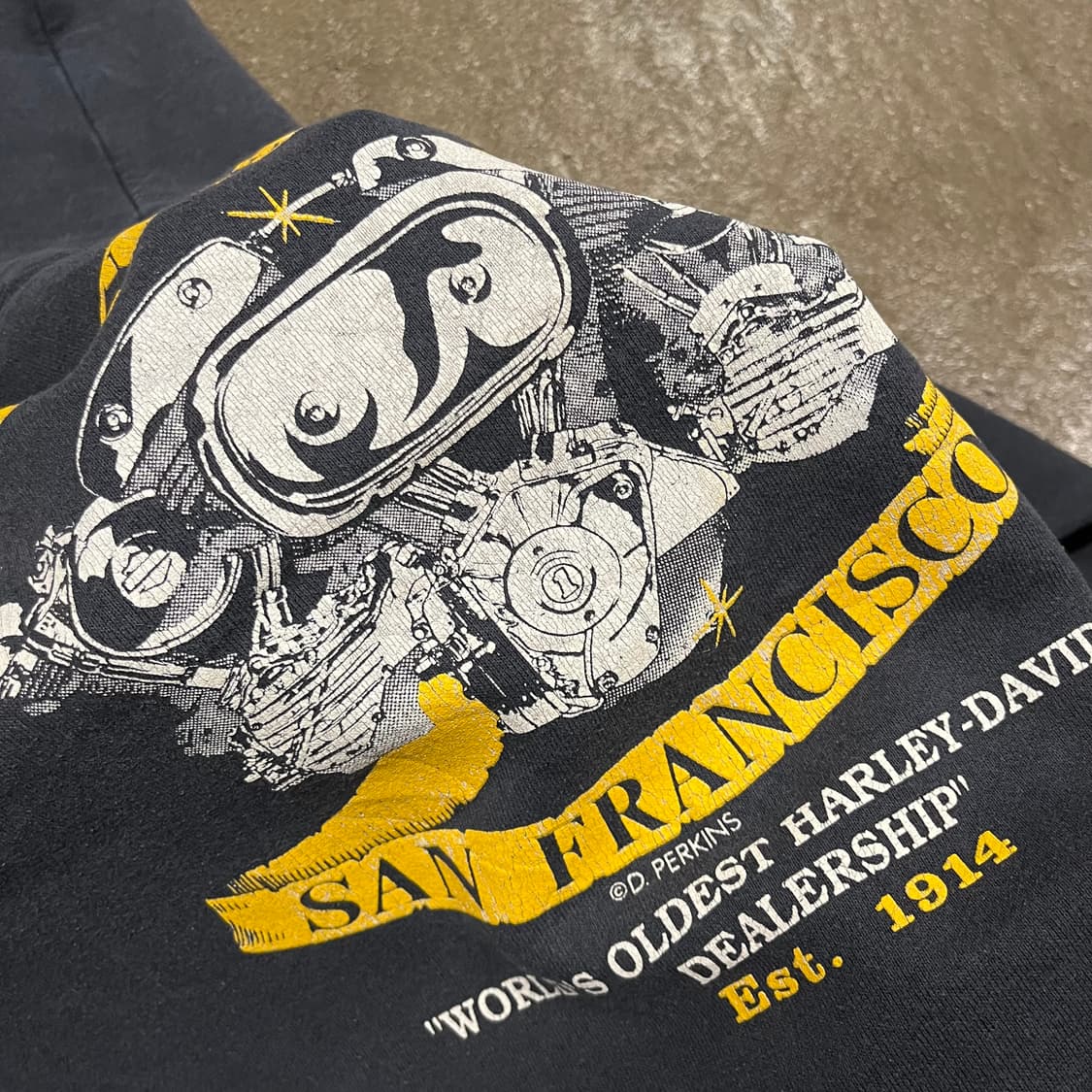 90s 할리데이비슨 프린팅 후드티 (105) 상품이미지7