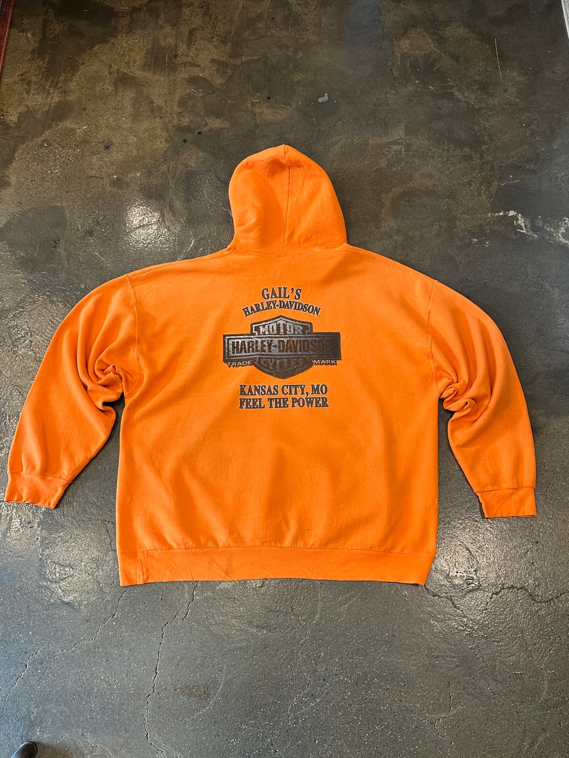 할리 데이비슨 디스트레스드 후드티 2XL 상품이미지2