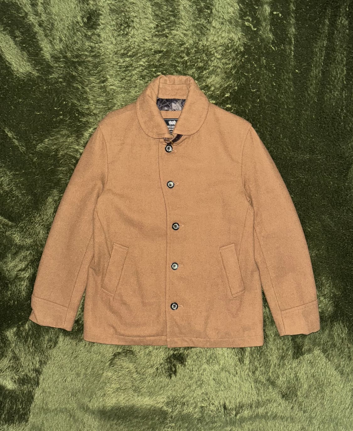 [L] Beams Heart 빔즈 하트 라운드 컷 퀼티드 하프 코트 자켓 상품이미지1