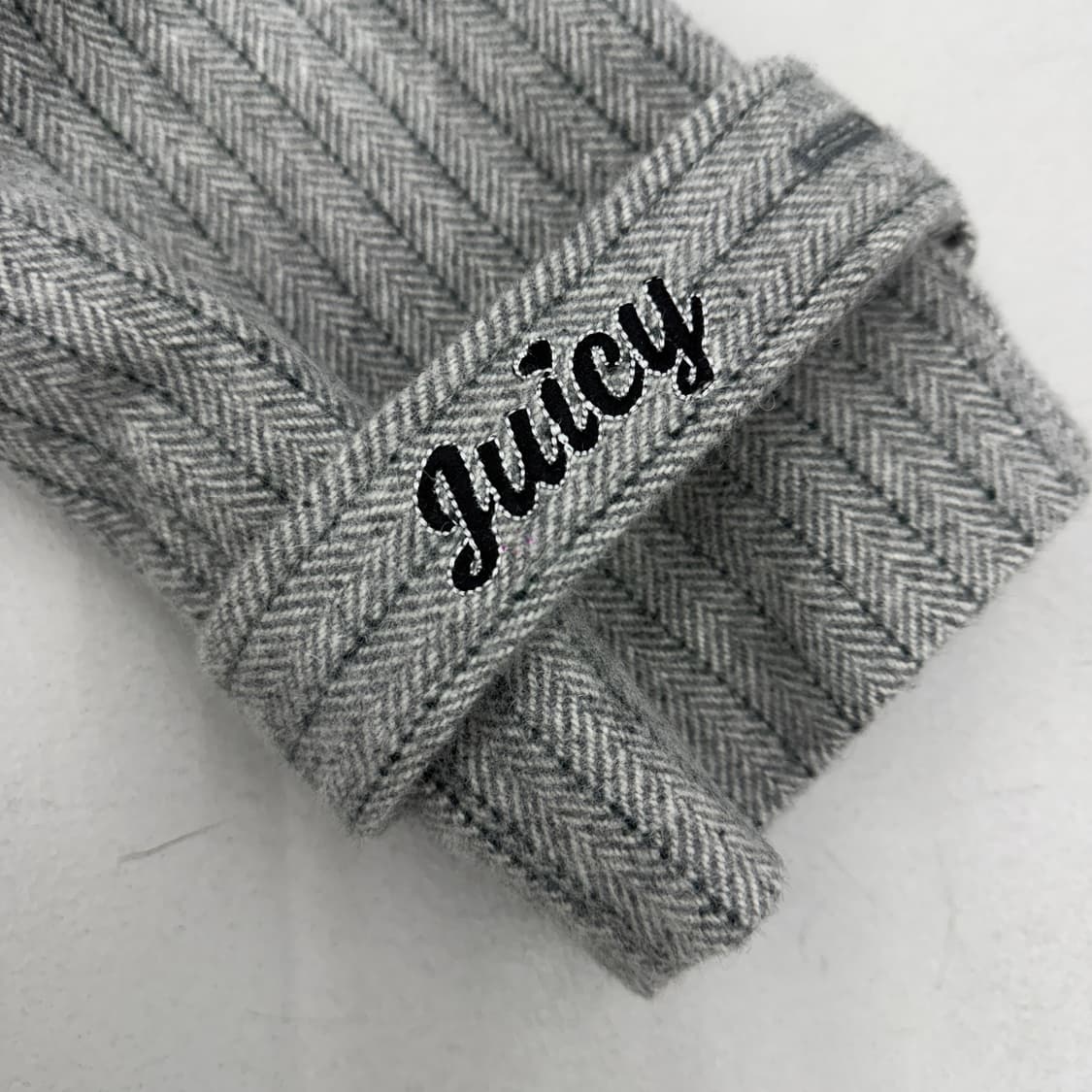 *새상품* 쥬시꾸뛰르 벨티드 스트라이프 트위드 코트 상품이미지6