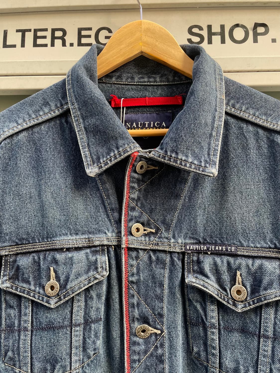 Nautica Red Stitch Denim Trucker Jacket  상품이미지3