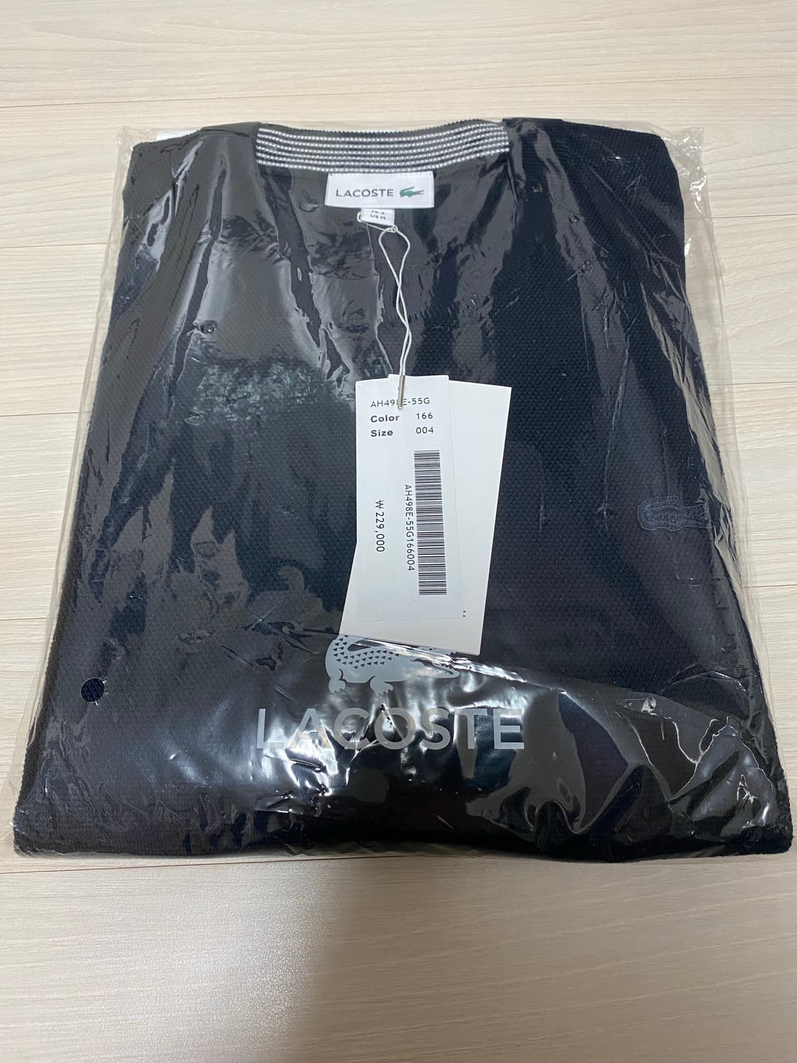 미개봉)동일라코스테 피케원단 긴팔티100-네이비 상품이미지3