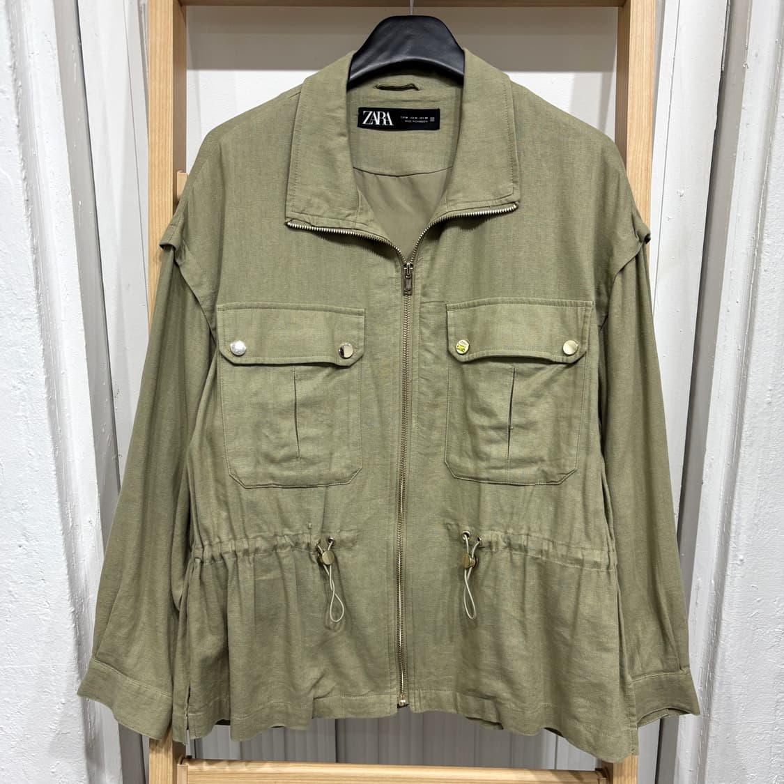 자라 린넨 집업 자켓 상품이미지1