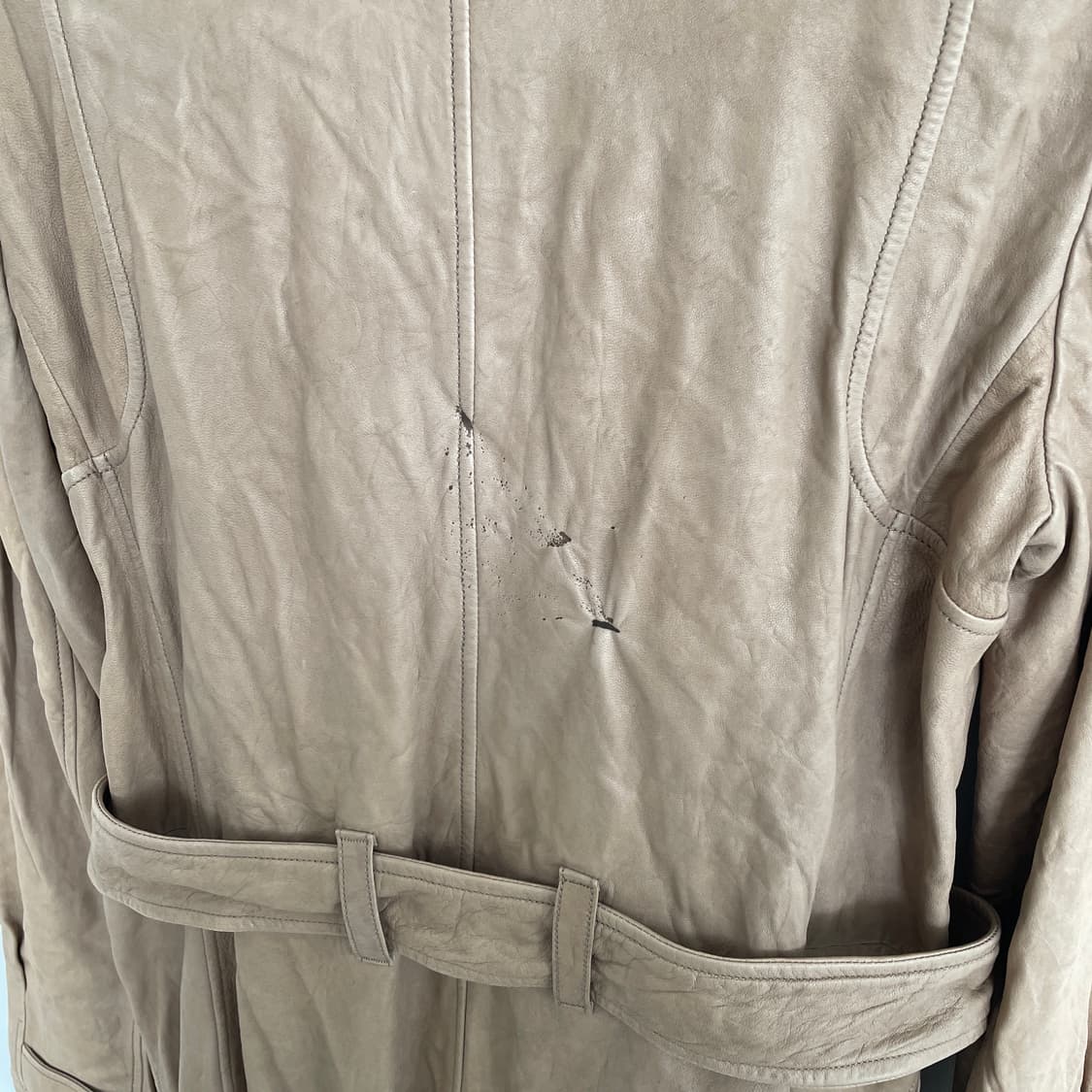 크리스찬 디올 양가죽 브라운 벨티드 견장 롱 코트 상품이미지8