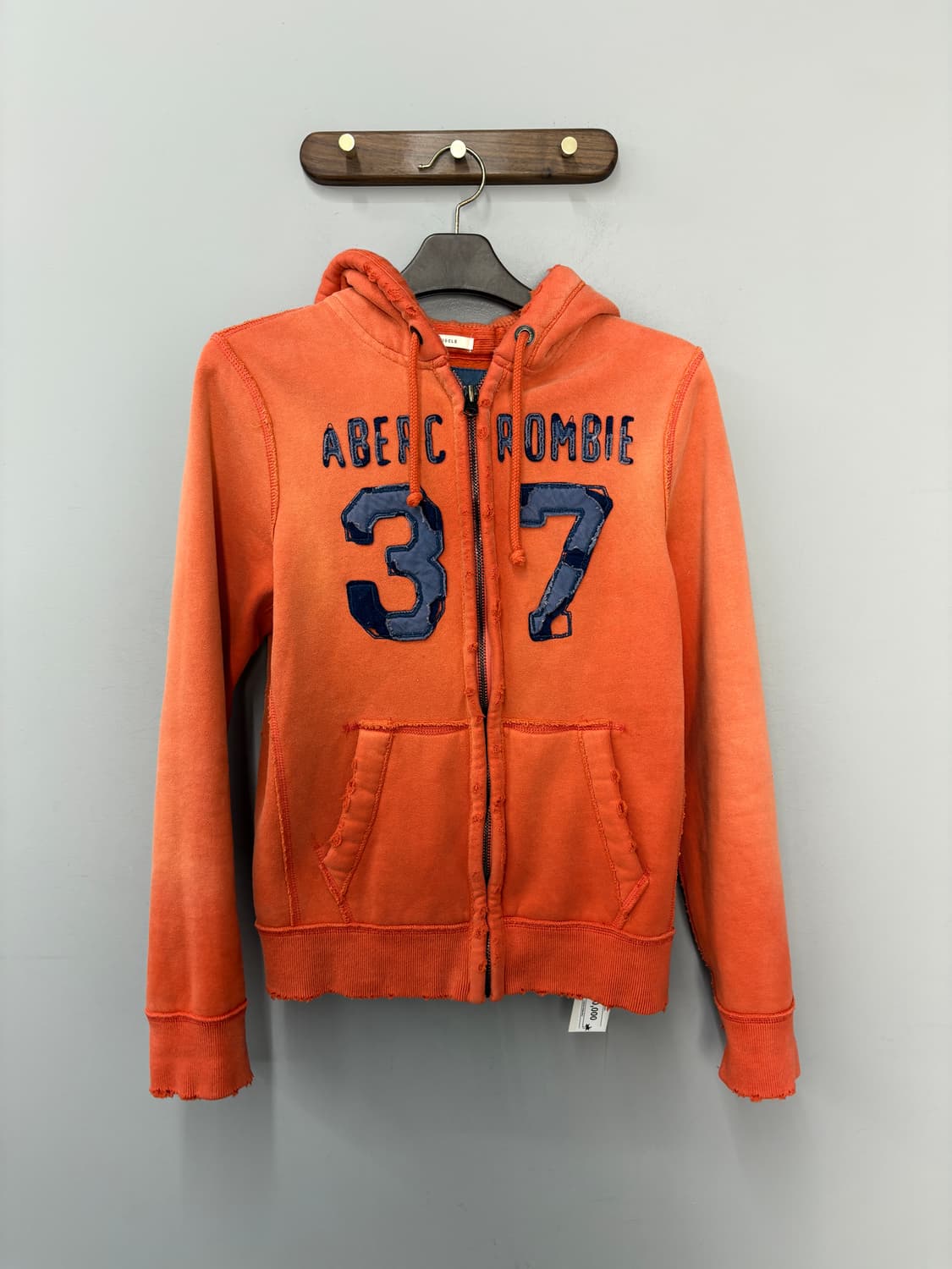 아베크롬비 빈티지 데미지 오렌지 후드집업 A3813 상품이미지2