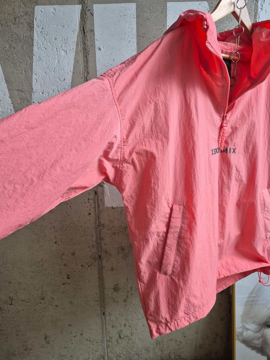 특가)젝시믹스 오렌지핑크색 후드 바람막이 상품이미지3