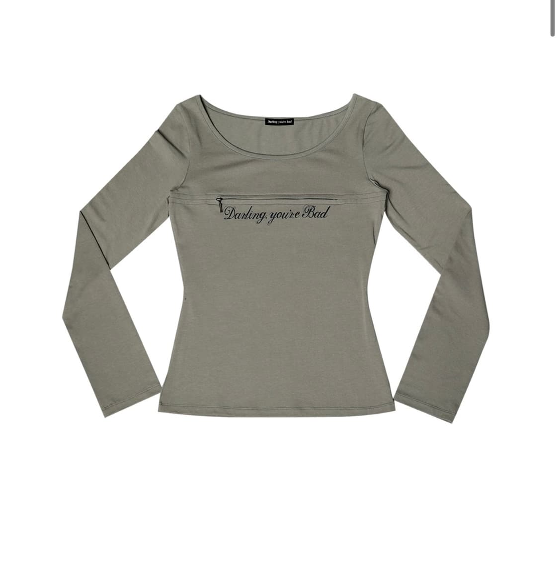 달링유어배드 카키 슬리브티셔츠 새제품 판매합니다 상품이미지1