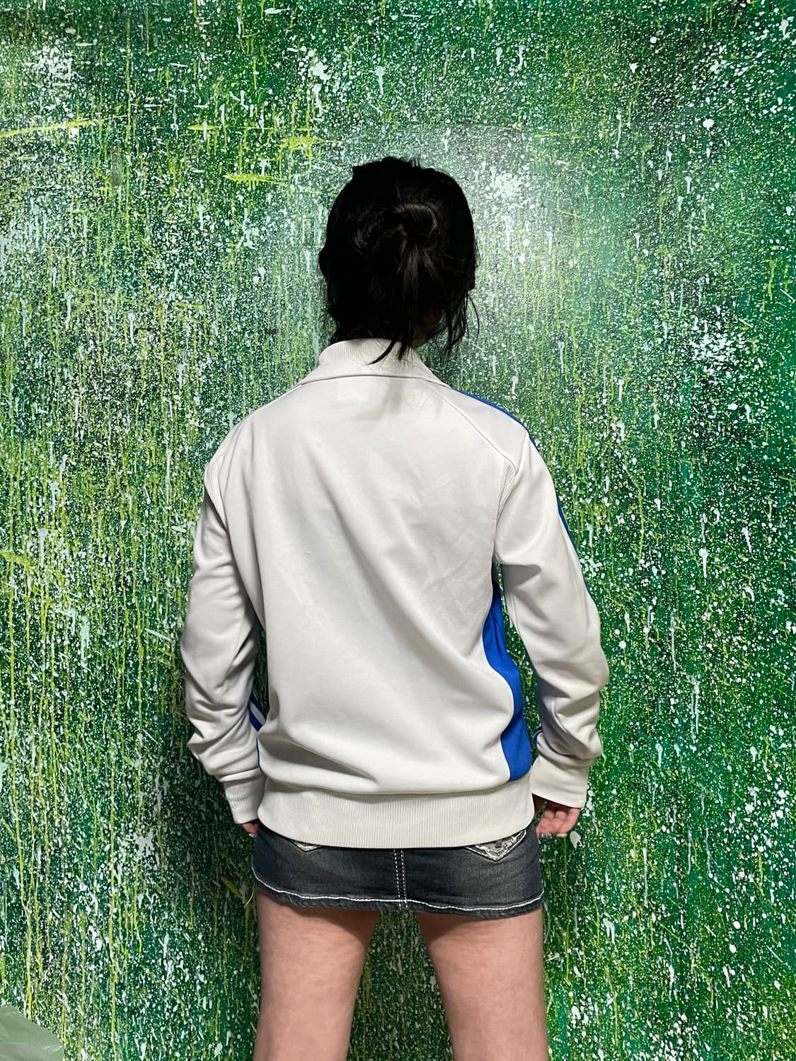 아디다스 대장 스펠로고 화이트 블루 져지 95 상품이미지4