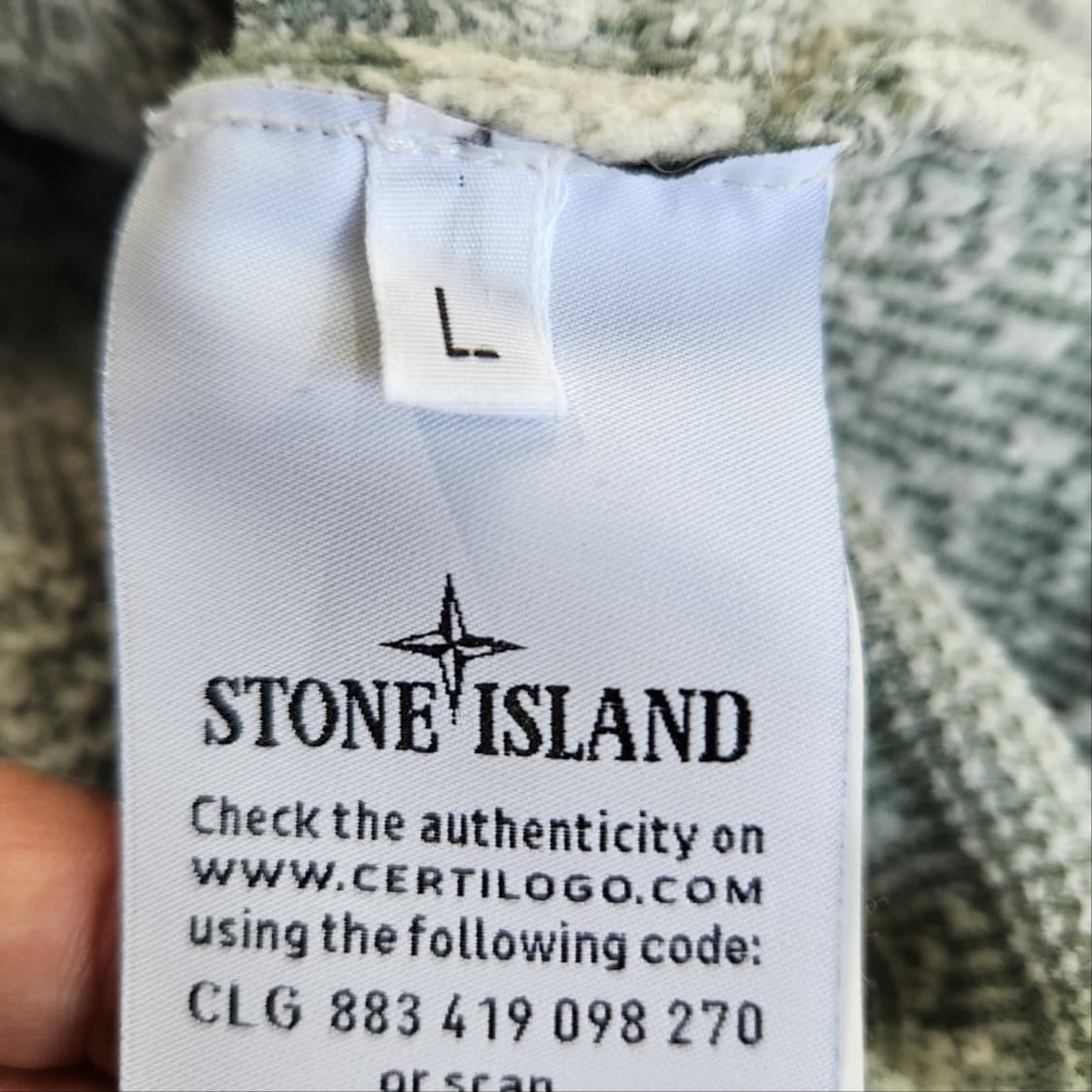 [남L]스톤아일랜드 와펜 코튼 니트[Y62-170]/빈티지프렌 상품이미지9
