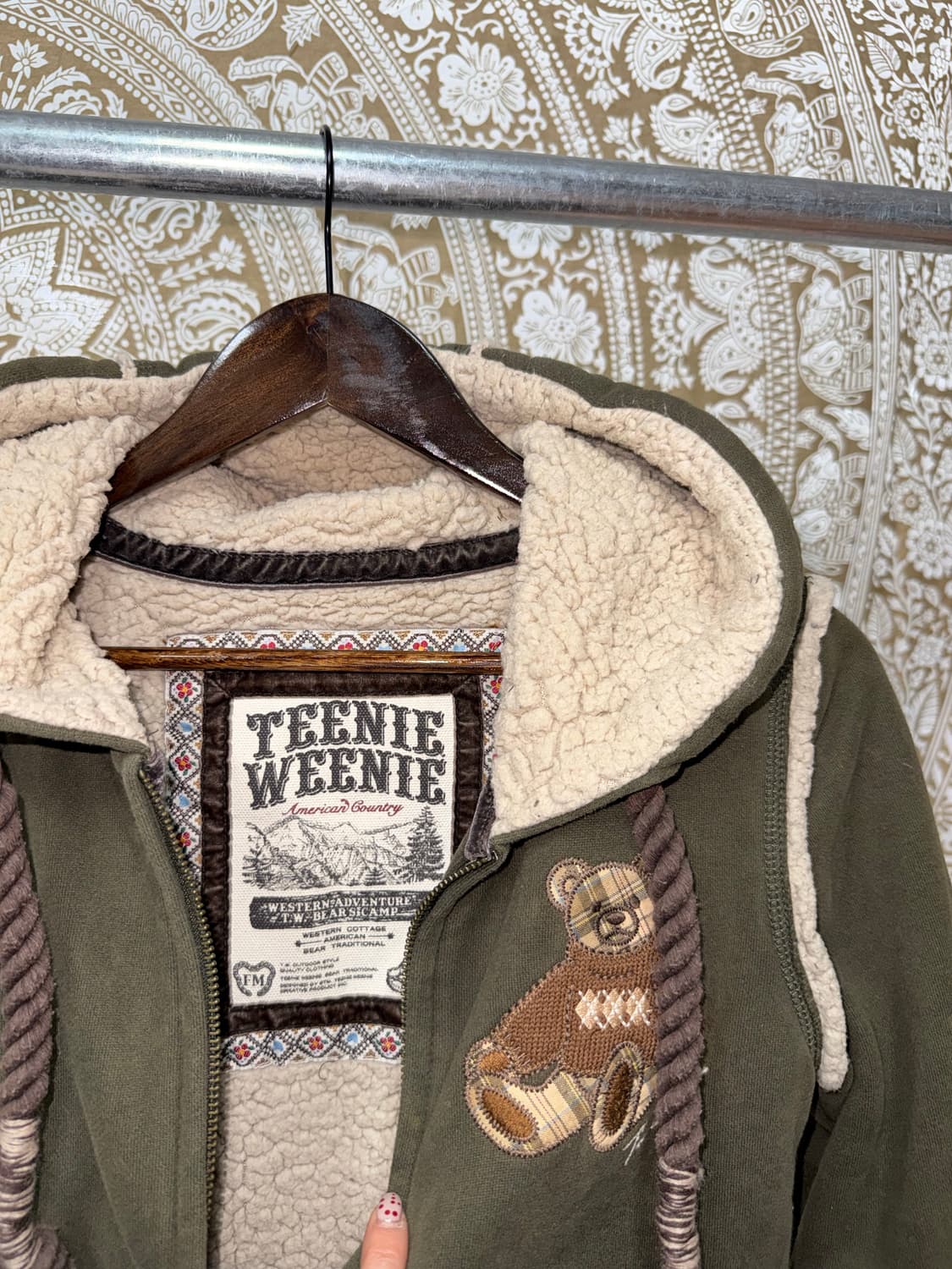 티니위니 양털 기모 패치 후드집업  상품이미지3