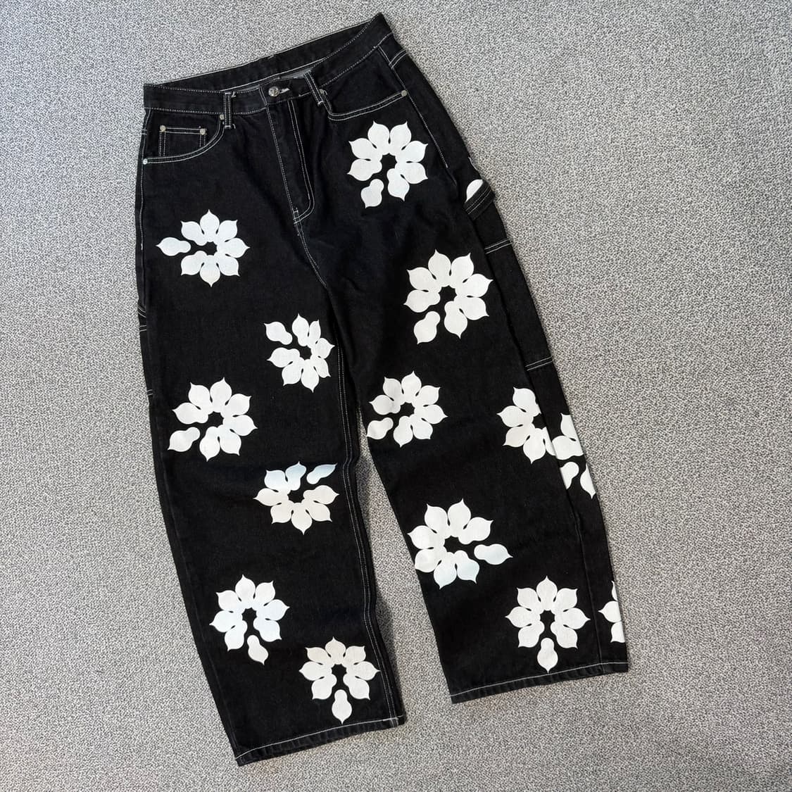 오와이 플라워 카펜더 데님 팬츠 상품이미지1