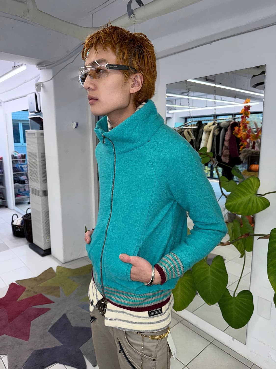 bold neck wool zipup jacket 상품이미지1