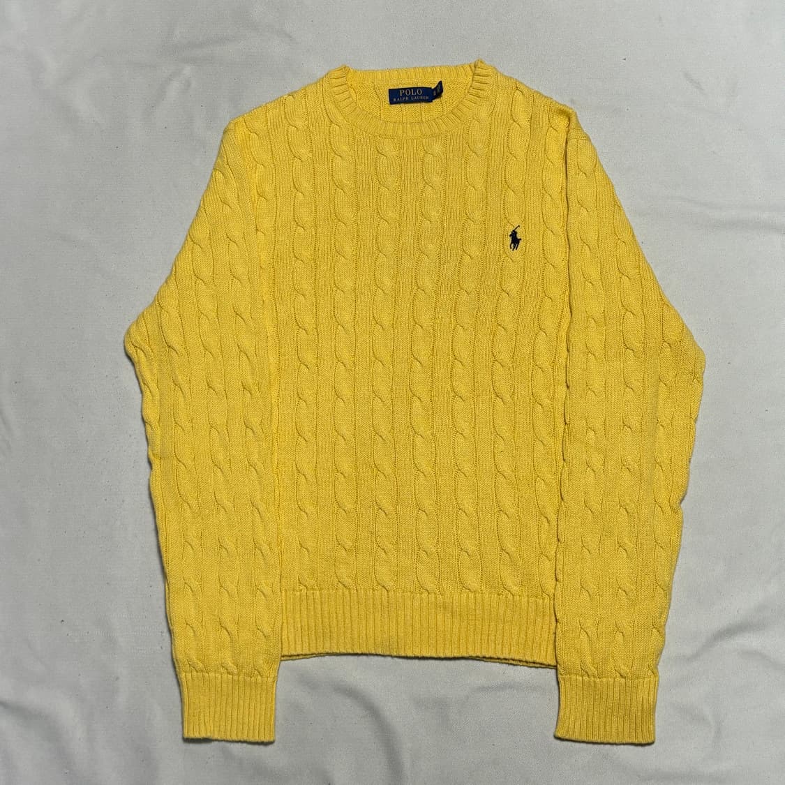 XL 폴로랄프로렌 옐로우 케이블 니트 상품이미지2