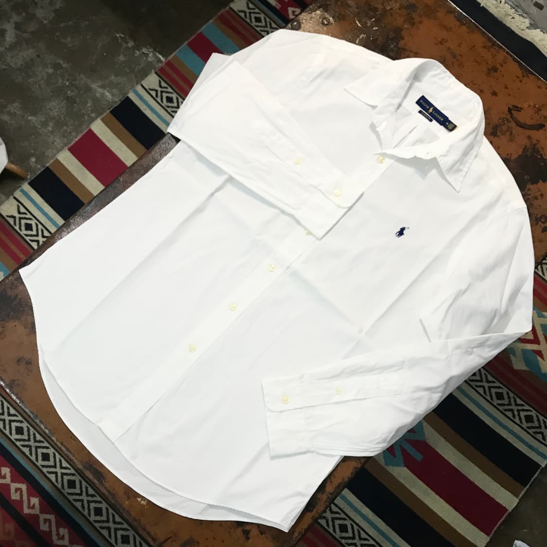 폴로랄프로렌 화이트 코튼 셔츠 남성 105 사이즈 상품이미지2