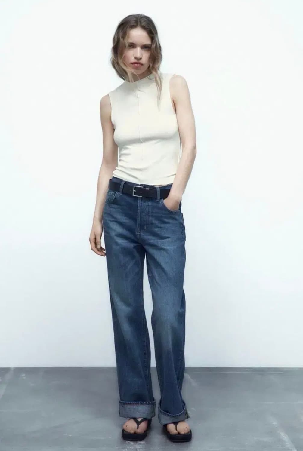 ZARA 자라 라인 티셔츠, 자라 홀터 티셔츠, 자라 반폴라 티셔츠 상품이미지3
