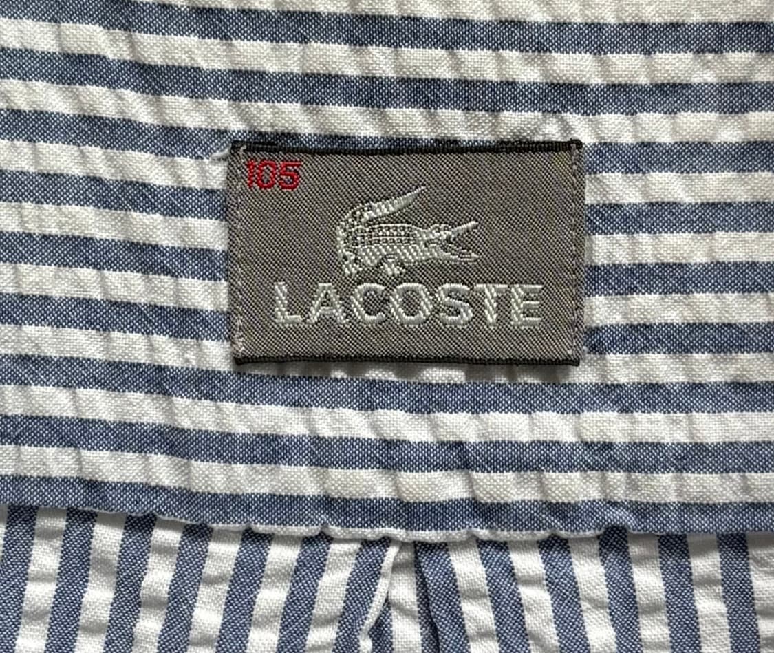 Lacoste 라코스테 시어서커 스트라이프 셔츠 상품이미지4