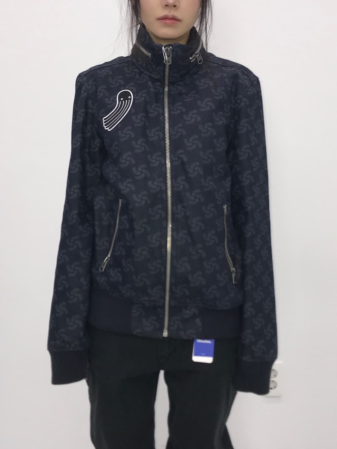 지스타 로고 흑청 데님자켓 상품이미지4