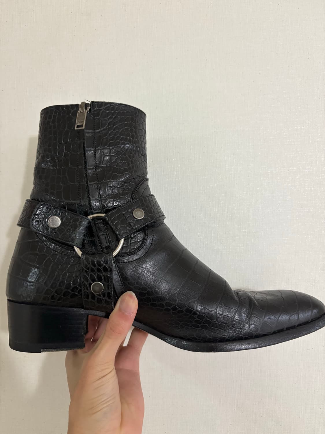 생로랑 크로커다일 하네스 부츠 상품이미지3