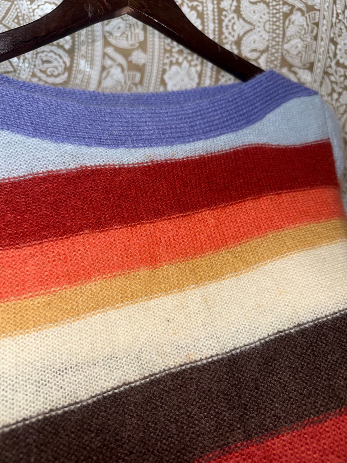 빈티지 여성 스트라이프 롱 니트  상품이미지4