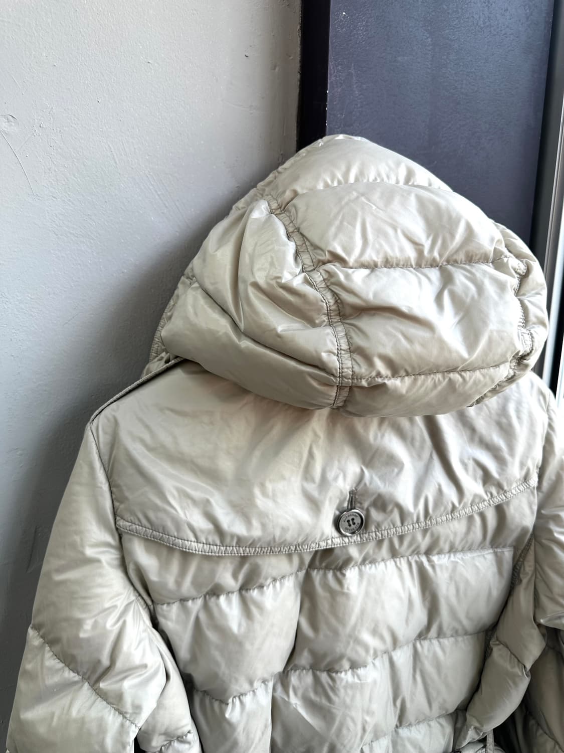 L/ 버버리 구스다운 벨티드 롱패딩 점퍼 상품이미지8