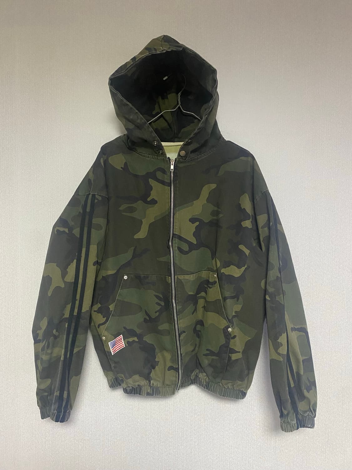 빈티지 카모 후드집업 상품이미지1